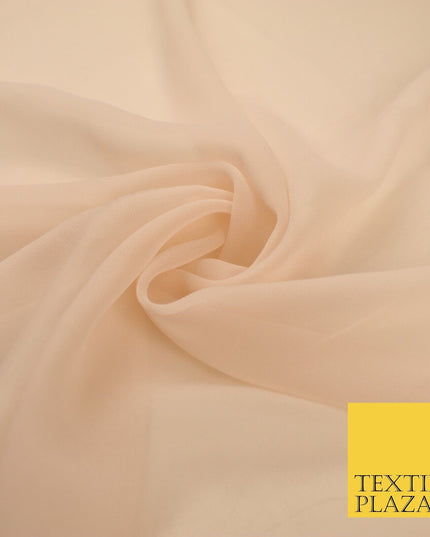 16 COLOURS Premium Plain Dyed Chiffon Fine Soft Georgette Sheer Dress Fabric 58"