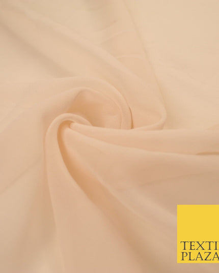 16 COLOURS Premium Plain Dyed Chiffon Fine Soft Georgette Sheer Dress Fabric 58"