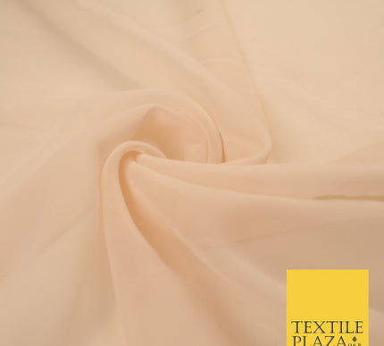 16 COLOURS Premium Plain Dyed Chiffon Fine Soft Georgette Sheer Dress Fabric 58"