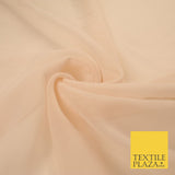 16 COLOURS Premium Plain Dyed Chiffon Fine Soft Georgette Sheer Dress Fabric 58"