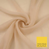 16 COLOURS Premium Plain Dyed Chiffon Fine Soft Georgette Sheer Dress Fabric 58"