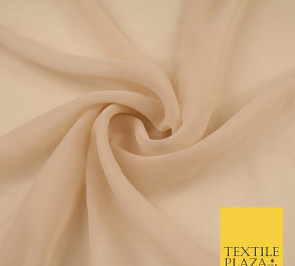16 COLOURS Premium Plain Dyed Chiffon Fine Soft Georgette Sheer Dress Fabric 58"