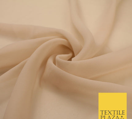 16 COLOURS Premium Plain Dyed Chiffon Fine Soft Georgette Sheer Dress Fabric 58"