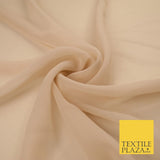 16 COLOURS Premium Plain Dyed Chiffon Fine Soft Georgette Sheer Dress Fabric 58"