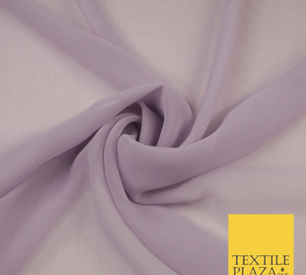 16 COLOURS Premium Plain Dyed Chiffon Fine Soft Georgette Sheer Dress Fabric 58"