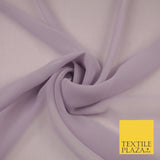 16 COLOURS Premium Plain Dyed Chiffon Fine Soft Georgette Sheer Dress Fabric 58"