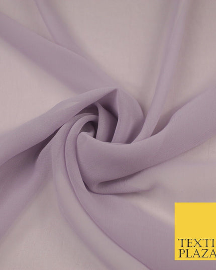 16 COLOURS Premium Plain Dyed Chiffon Fine Soft Georgette Sheer Dress Fabric 58"