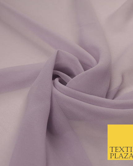 16 COLOURS Premium Plain Dyed Chiffon Fine Soft Georgette Sheer Dress Fabric 58"