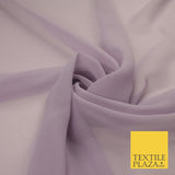 16 COLOURS Premium Plain Dyed Chiffon Fine Soft Georgette Sheer Dress Fabric 58"