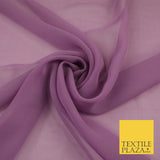 16 COLOURS Premium Plain Dyed Chiffon Fine Soft Georgette Sheer Dress Fabric 58"