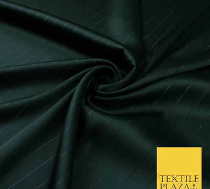 16 COLOURS - Fine Lurex Striped Silky Smooth Sateen Satin Fabric Drape Lining