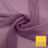 16 COLOURS Premium Plain Dyed Chiffon Fine Soft Georgette Sheer Dress Fabric 58"