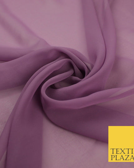 16 COLOURS Premium Plain Dyed Chiffon Fine Soft Georgette Sheer Dress Fabric 58"