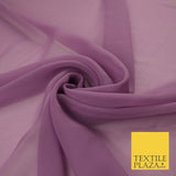 16 COLOURS Premium Plain Dyed Chiffon Fine Soft Georgette Sheer Dress Fabric 58"