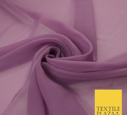 16 COLOURS Premium Plain Dyed Chiffon Fine Soft Georgette Sheer Dress Fabric 58"