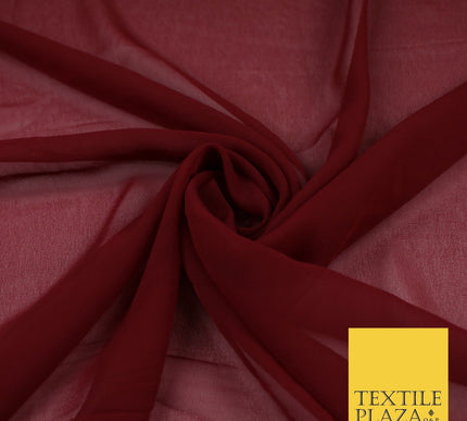 16 COLOURS Premium Plain Dyed Chiffon Fine Soft Georgette Sheer Dress Fabric 58"