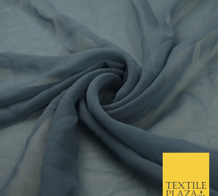 16 COLOURS Premium Plain Dyed Chiffon Fine Soft Georgette Sheer Dress Fabric 58"