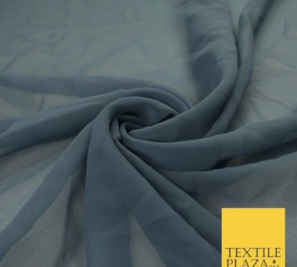 16 COLOURS Premium Plain Dyed Chiffon Fine Soft Georgette Sheer Dress Fabric 58"