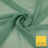 16 COLOURS Premium Plain Dyed Chiffon Fine Soft Georgette Sheer Dress Fabric 58"