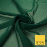16 COLOURS Premium Plain Dyed Chiffon Fine Soft Georgette Sheer Dress Fabric 58"