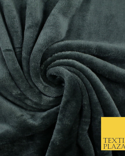 14 COLOURS - Premium Soft Double Sided Cuddle Fleece Fabric Material - 300GSM