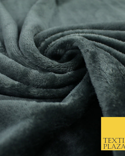 14 COLOURS - Premium Soft Double Sided Cuddle Fleece Fabric Material - 300GSM