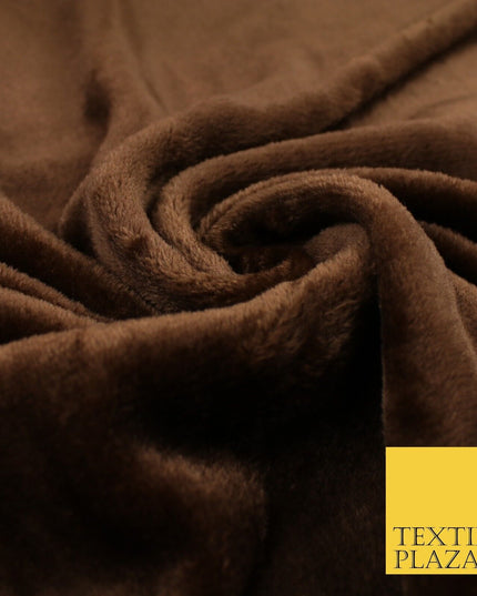 14 COLOURS - Premium Soft Double Sided Cuddle Fleece Fabric Material - 300GSM