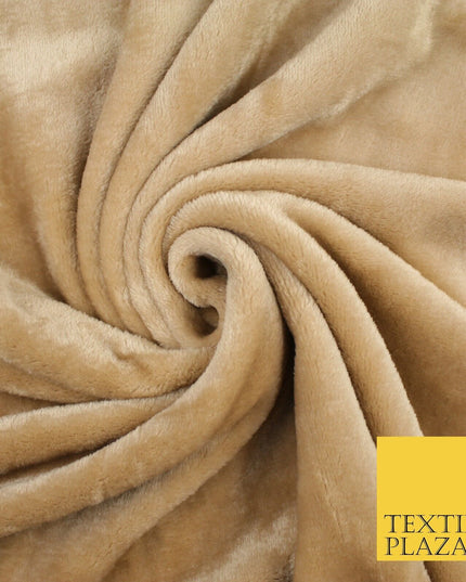 14 COLOURS - Premium Soft Double Sided Cuddle Fleece Fabric Material - 300GSM