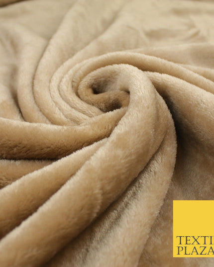 14 COLOURS - Premium Soft Double Sided Cuddle Fleece Fabric Material - 300GSM