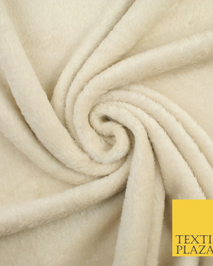 14 COLOURS - Premium Soft Double Sided Cuddle Fleece Fabric Material - 300GSM