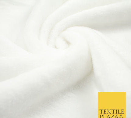 14 COLOURS - Premium Soft Double Sided Cuddle Fleece Fabric Material - 300GSM