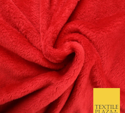 14 COLOURS - Premium Soft Double Sided Cuddle Fleece Fabric Material - 300GSM