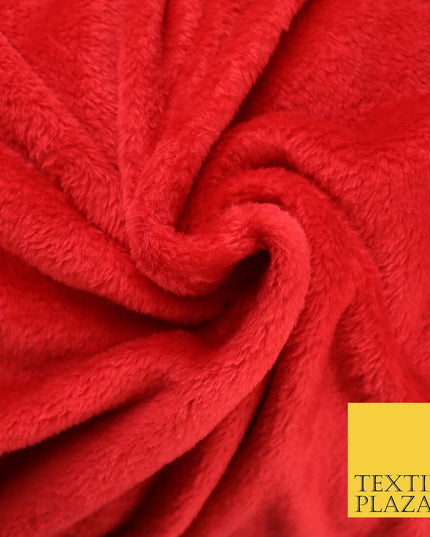 14 COLOURS - Premium Soft Double Sided Cuddle Fleece Fabric Material - 300GSM