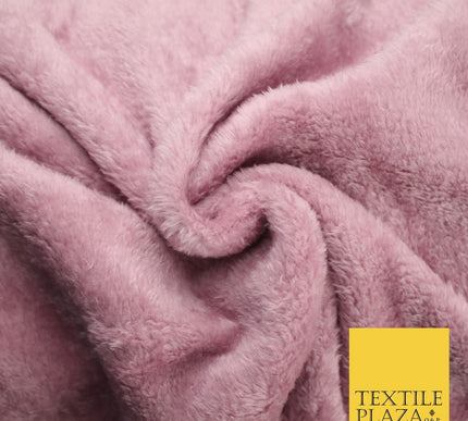 14 COLOURS - Premium Soft Double Sided Cuddle Fleece Fabric Material - 300GSM