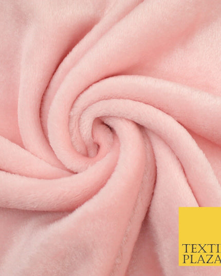 14 COLOURS - Premium Soft Double Sided Cuddle Fleece Fabric Material - 300GSM