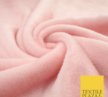 14 COLOURS - Premium Soft Double Sided Cuddle Fleece Fabric Material - 300GSM