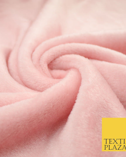 14 COLOURS - Premium Soft Double Sided Cuddle Fleece Fabric Material - 300GSM