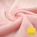 14 COLOURS - Premium Soft Double Sided Cuddle Fleece Fabric Material - 300GSM