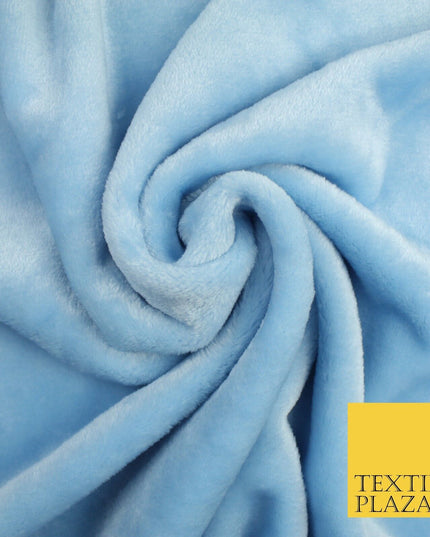 14 COLOURS - Premium Soft Double Sided Cuddle Fleece Fabric Material - 300GSM
