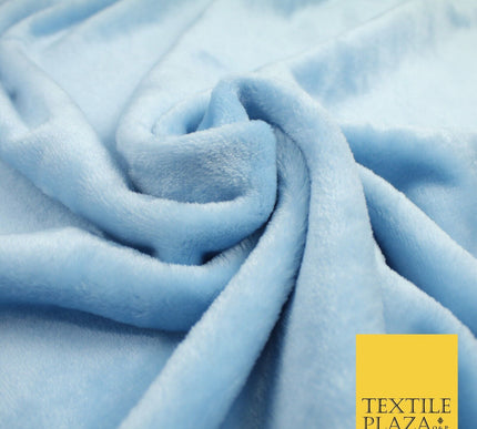 14 COLOURS - Premium Soft Double Sided Cuddle Fleece Fabric Material - 300GSM