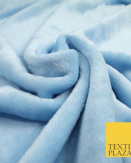 14 COLOURS - Premium Soft Double Sided Cuddle Fleece Fabric Material - 300GSM