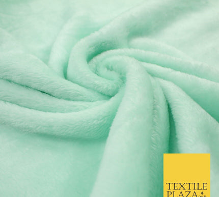 14 COLOURS - Premium Soft Double Sided Cuddle Fleece Fabric Material - 300GSM