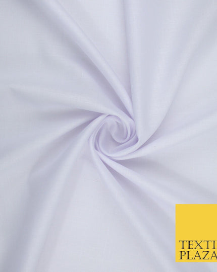 OVER 20 COLOURS - Plain Soft LINEN LOOK 100% Polyester Fabric Dress Craft 45"