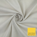 OVER 20 COLOURS - Plain Soft LINEN LOOK 100% Polyester Fabric Dress Craft 45"