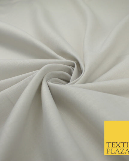 OVER 20 COLOURS - Plain Soft LINEN LOOK 100% Polyester Fabric Dress Craft 45"