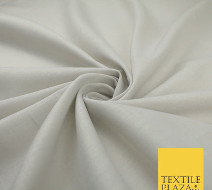 OVER 20 COLOURS - Plain Soft LINEN LOOK 100% Polyester Fabric Dress Craft 45"