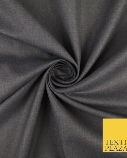 OVER 20 COLOURS - Plain Soft LINEN LOOK 100% Polyester Fabric Dress Craft 45"