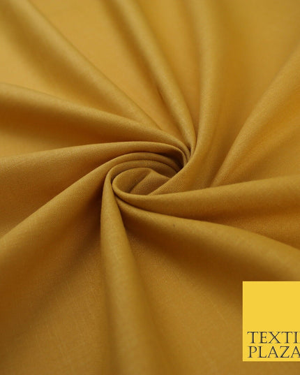 OVER 20 COLOURS - Plain Soft LINEN LOOK 100% Polyester Fabric Dress Craft 45"