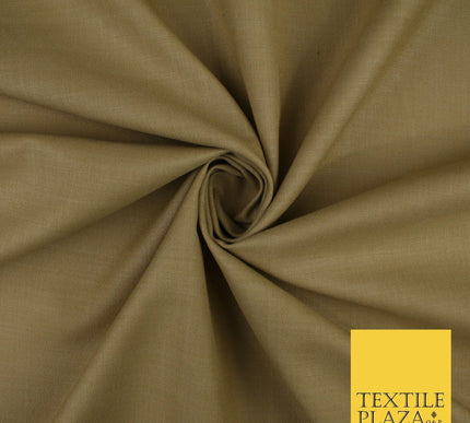 OVER 20 COLOURS - Plain Soft LINEN LOOK 100% Polyester Fabric Dress Craft 45"