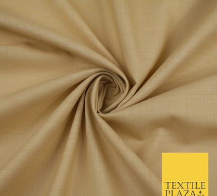 OVER 20 COLOURS - Plain Soft LINEN LOOK 100% Polyester Fabric Dress Craft 45"